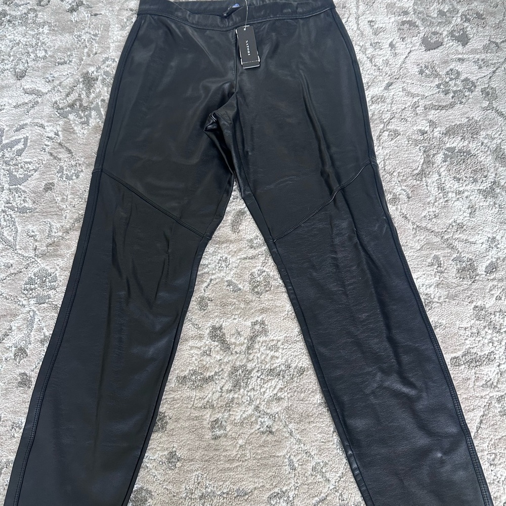 Black women’s leather pants
